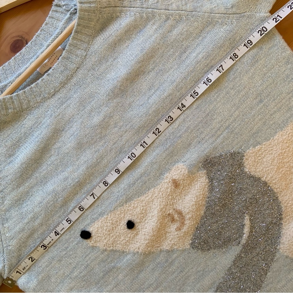 Lauren Conrad Sweater New With Tags / Light Blue with Polar Bear Soft / Medium. - Picture 11 of 17